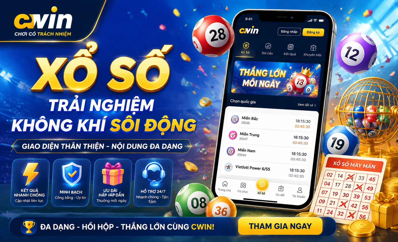 CWIN Xổ Số hero
